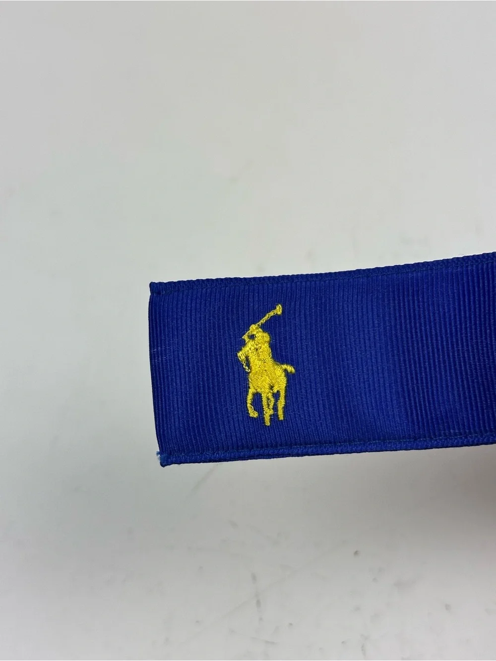 Polo by Ralph Lauren Royal Blue D-Ring Belt with Yellow Logo